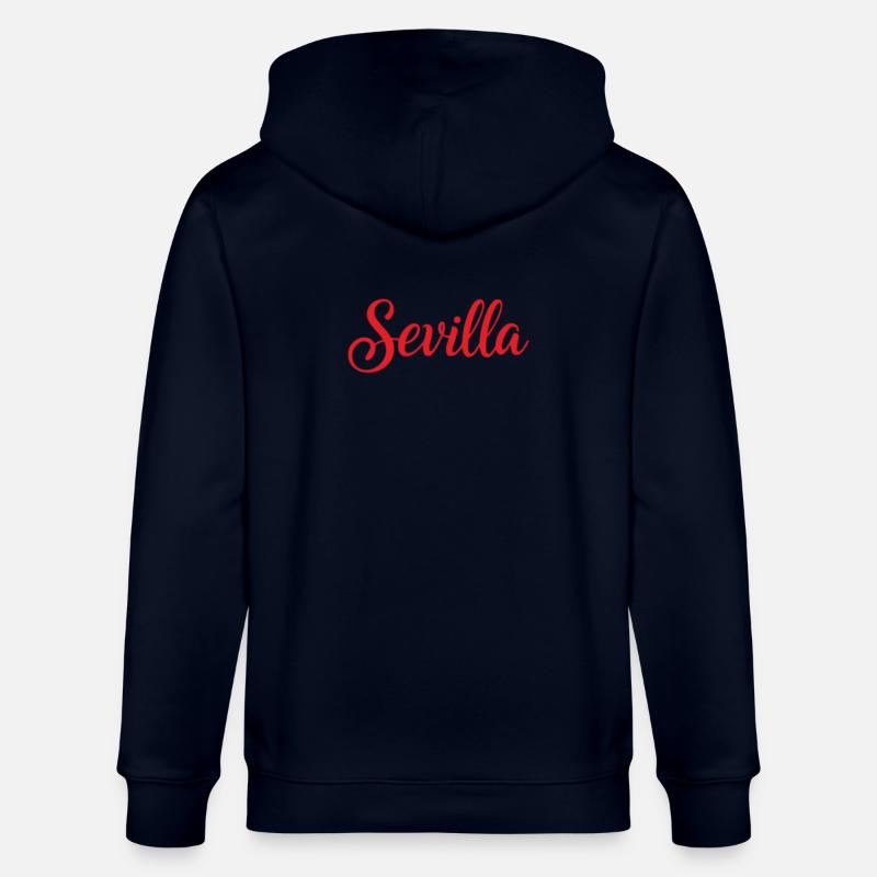 Sevilla Script Rot Pinsel - Stanley/Stella Unisex Bio-Kapuzenjacke CULTIVATOR  - Navy