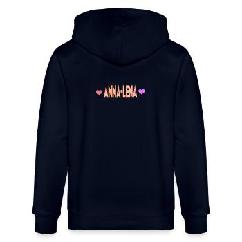 Anna-Lena - Stanley/Stella Unisex Bio-Kapuzenjacke CULTIVATOR  - Navy - Hinten - Anna (173cm)