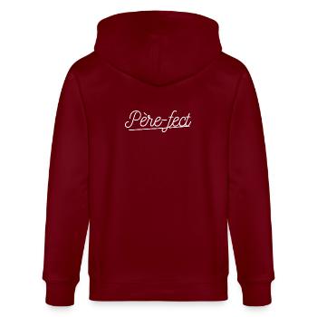 Père-fect sur T-shirt Homme - Veste à capuche bio CULTIVATOR Stanley/Stella Unisexe - bordeaux - Dos - Anna (173cm)