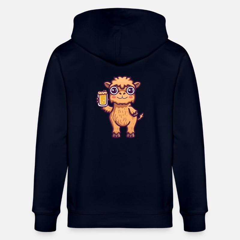 Kamel Bier Comic Party - Stanley/Stella Unisex Bio-Kapuzenjacke CULTIVATOR  - Navy