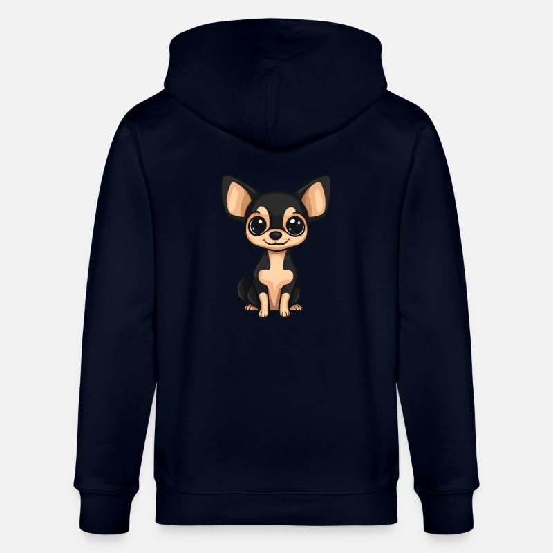 Chihuahua chien bande dessinée bébé - Veste à capuche bio CULTIVATOR Stanley/Stella Unisexe - marine