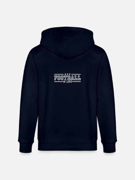football is life deluxe - Stanley/Stella Uniseks bio-ziphoodie CULTIVATOR  - marine