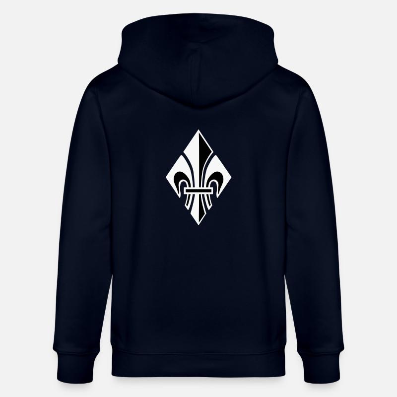 Lys de diamant blanc - Veste à capuche bio CULTIVATOR Stanley/Stella Unisexe - marine