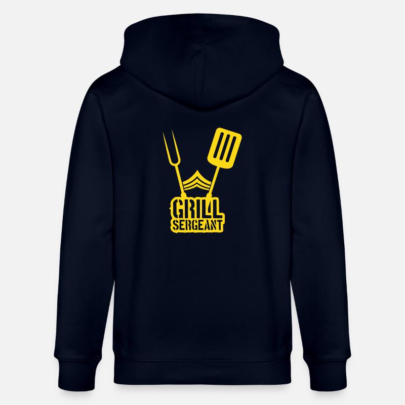 Grill Sergeant Grillparty Barbecue - Stanley/Stella Unisex Bio-Kapuzenjacke CULTIVATOR  - Navy
