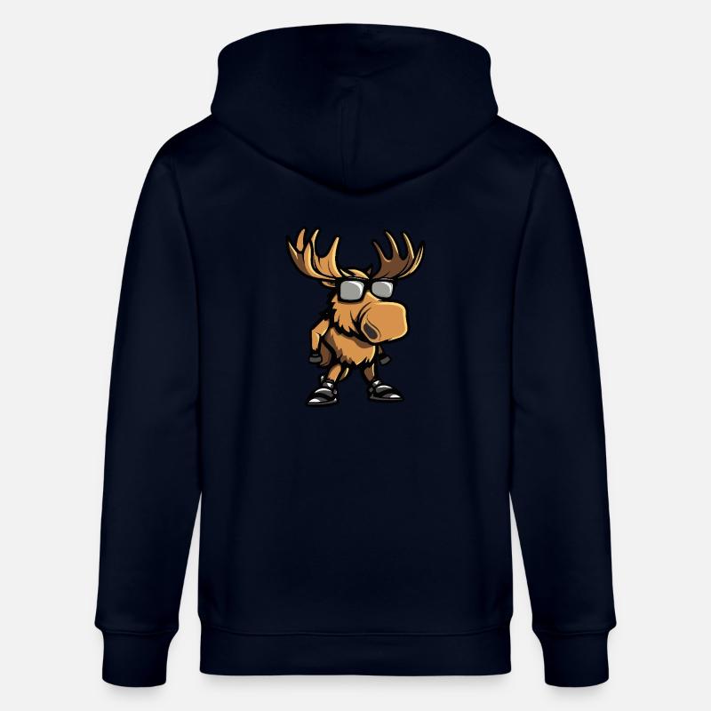 Bande dessinée cool Moose - Veste à capuche bio CULTIVATOR Stanley/Stella Unisexe - marine