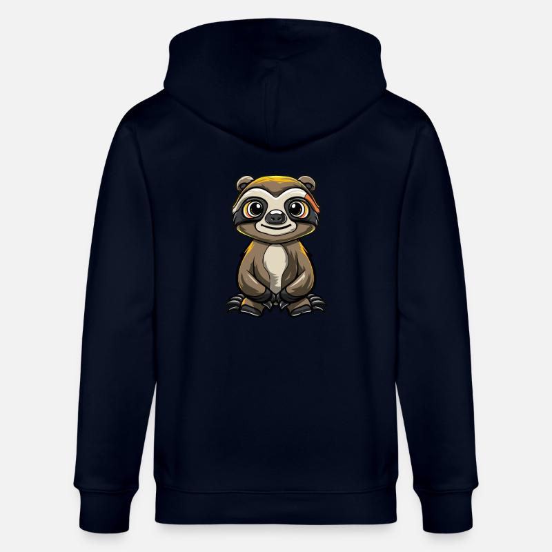 Faultier Comic - Stanley/Stella Unisex Bio-Kapuzenjacke CULTIVATOR  - Navy