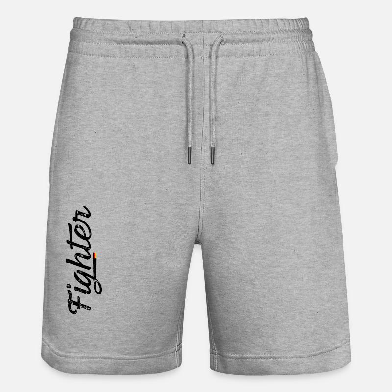 Chasseur avec drapeau allemand - Short de jogging bio TRAINER Stanley/Stella unisexe - gris chiné