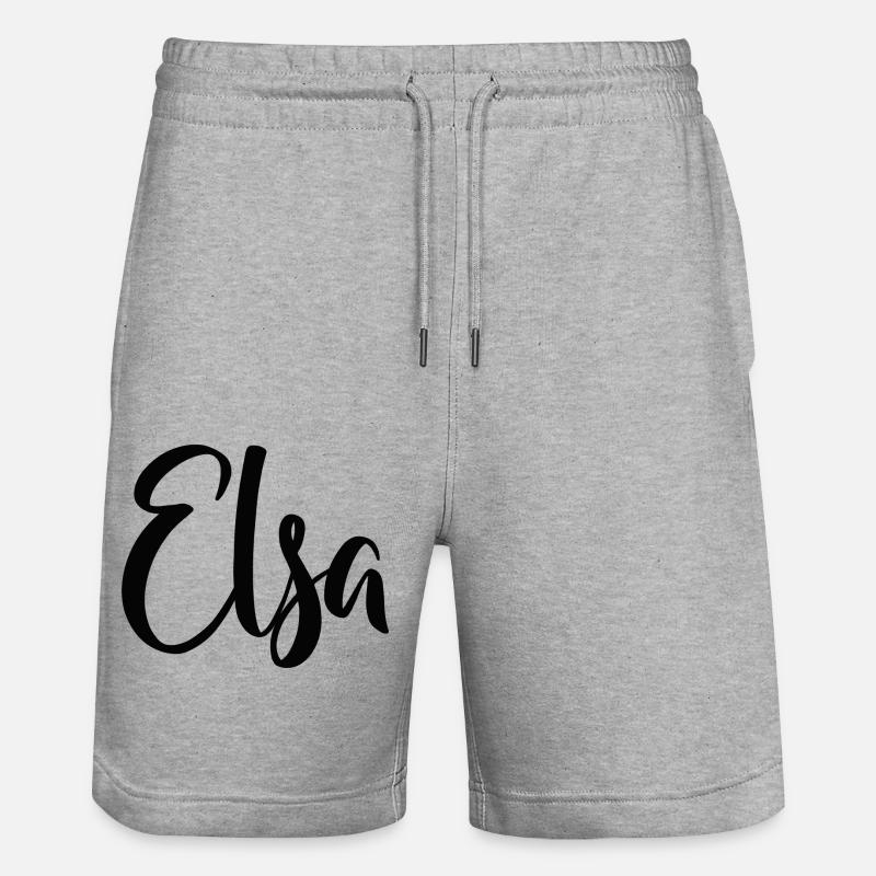 Elsa - Stanley/Stella Trainer Unisex Organic Jogging Shorts - heather grey