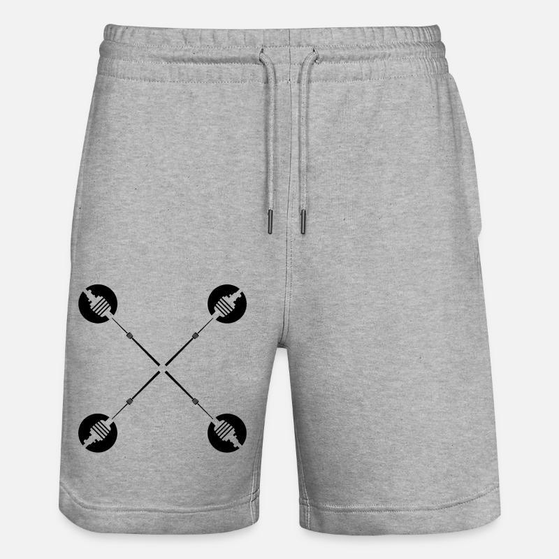 Fernsehturm#17 - Stanley/Stella Unisex Bio Joggingshorts Trainer  - Grau meliert