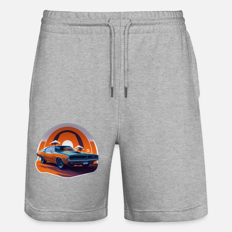 Rétro Thunder - Short de jogging bio TRAINER Stanley/Stella unisexe - gris chiné