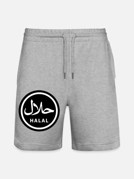 Halal - Stanley/Stella Trainer Unisex Organic Jogging Shorts - heather grey