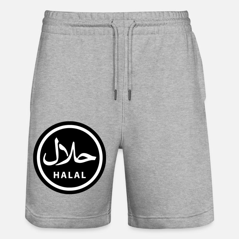 Halal - Short de jogging bio TRAINER Stanley/Stella unisexe - gris chiné