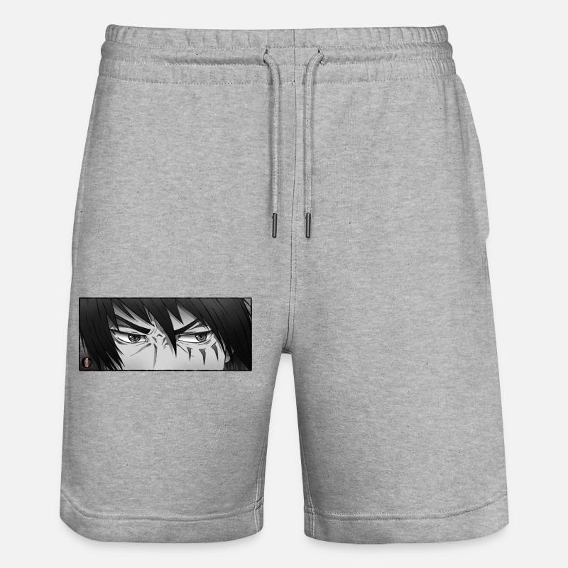Anime Warrior Eyes - Short de jogging bio TRAINER Stanley/Stella unisexe - gris chiné