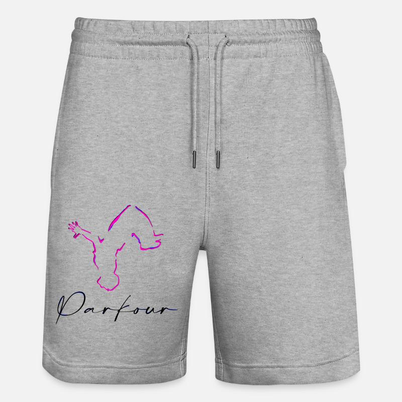 Parkour - Short de jogging bio TRAINER Stanley/Stella unisexe - gris chiné