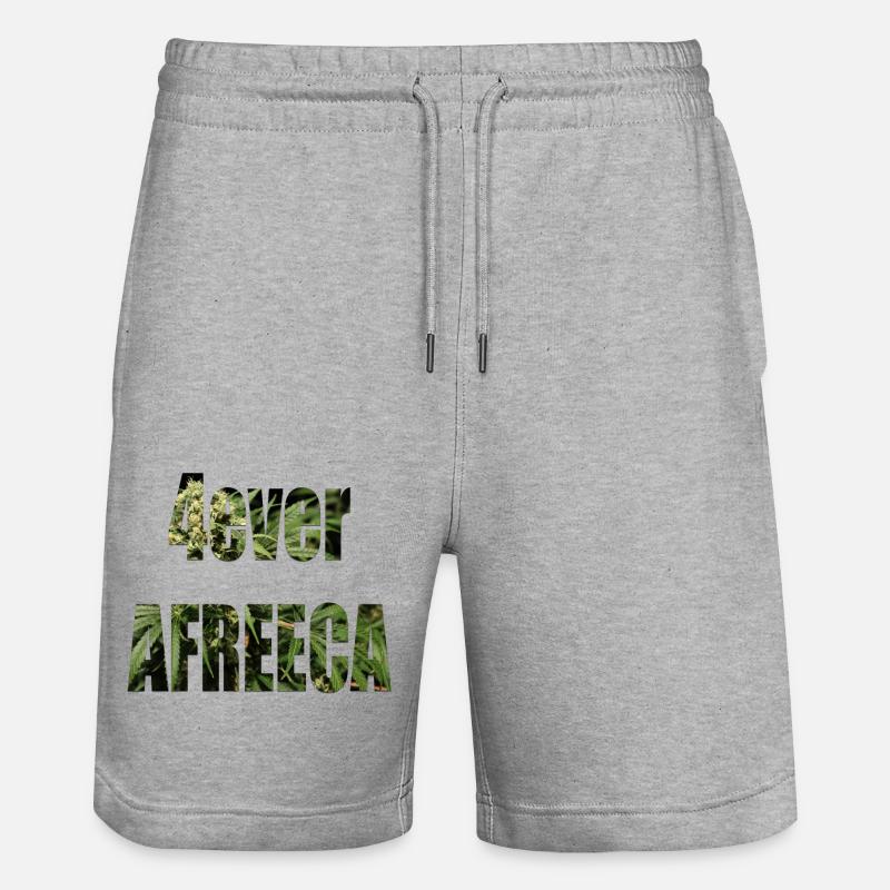 4ever afreeca - Stanley/Stella Unisex Bio Joggingshorts Trainer  - Grau meliert