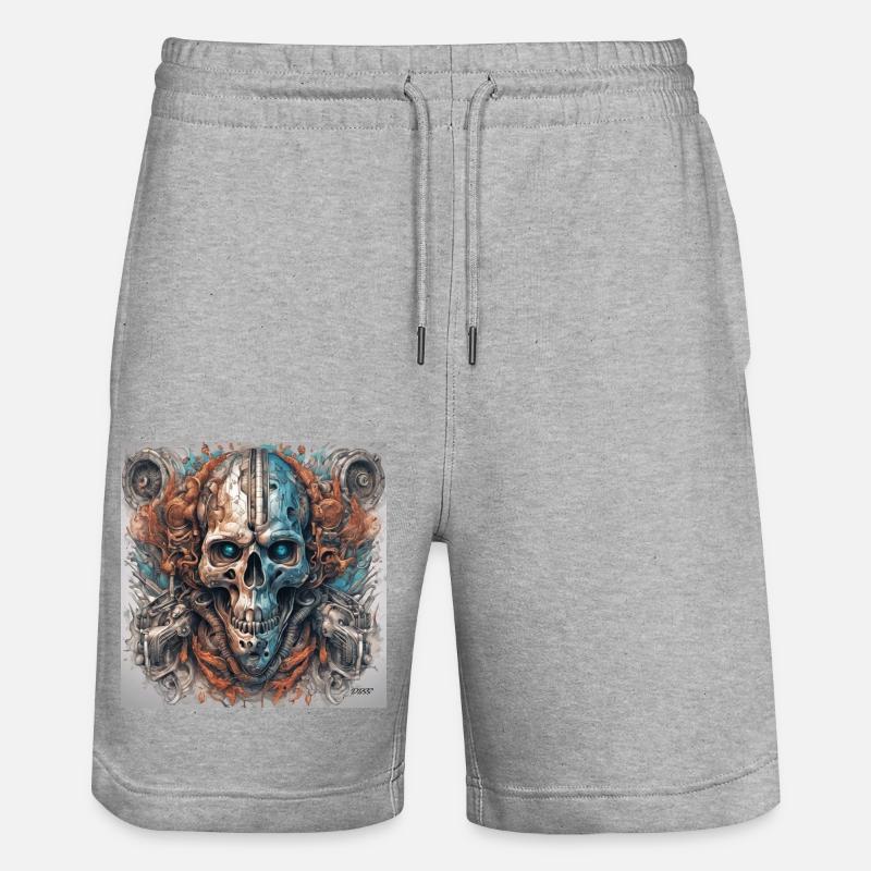 Crâne biomécanique - Short de jogging bio TRAINER Stanley/Stella unisexe - gris chiné