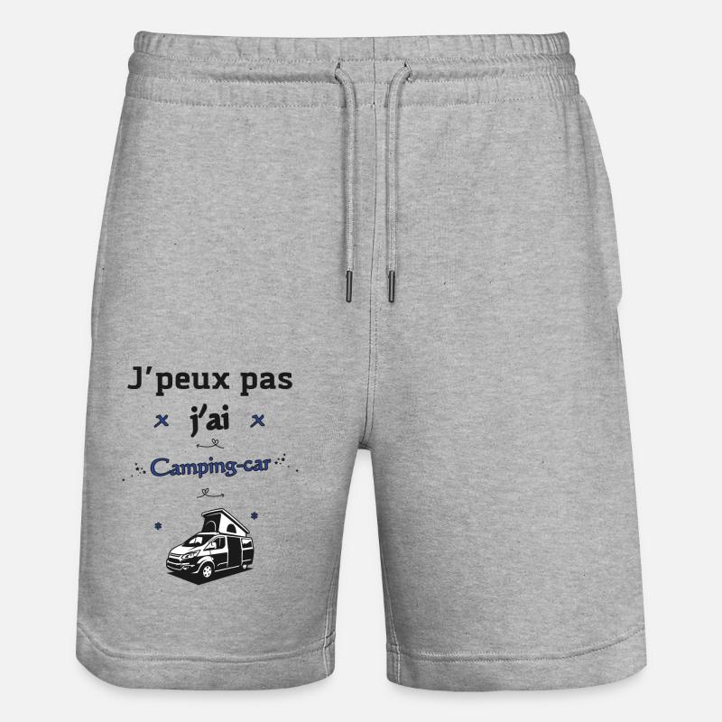 J'peux pas j'ai Camping-car - Short de jogging bio TRAINER Stanley/Stella unisexe - gris chiné