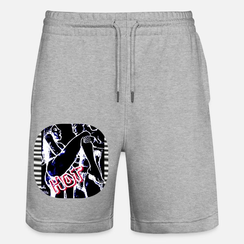 CHAUD (COUVERTURE/IMAGE) !! - Short de jogging bio TRAINER Stanley/Stella unisexe - gris chiné