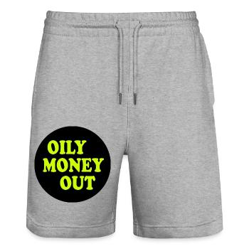Only money out - Short de jogging bio TRAINER Stanley/Stella unisexe - gris chiné - Devant - Nik (191cm) & Marisol (170cm)