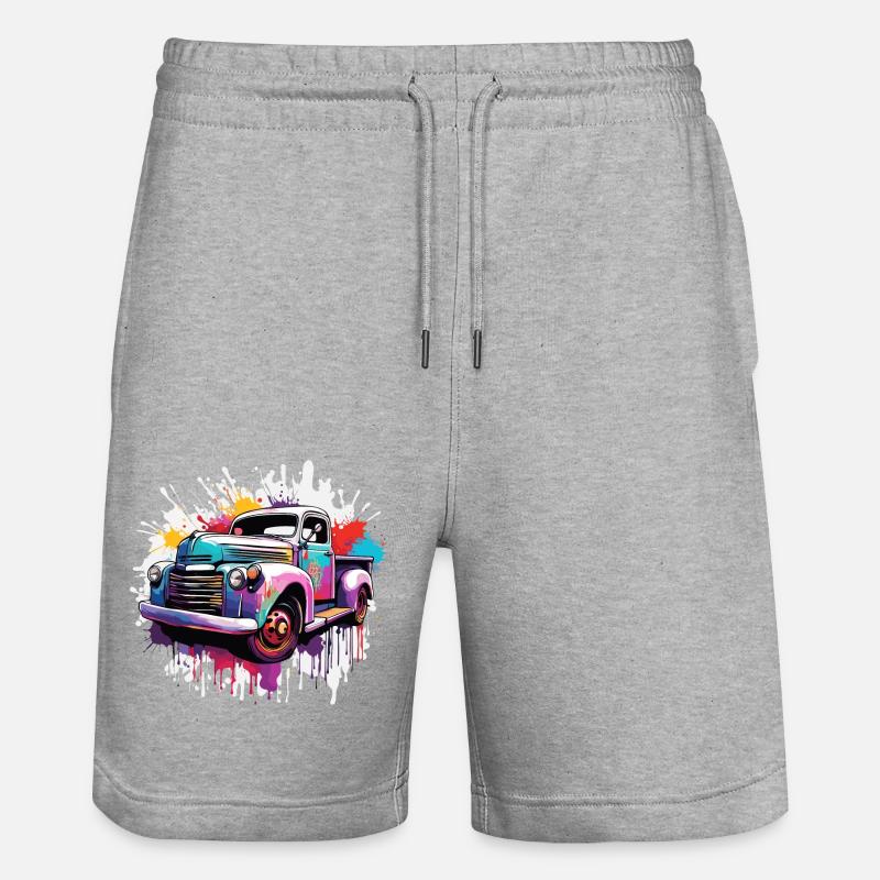 Camion/Camion/Camion/Cargo/Route - Short de jogging bio TRAINER Stanley/Stella unisexe - gris chiné