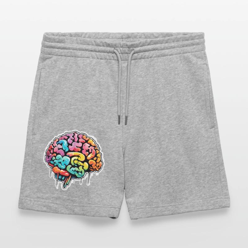 Brain / Knowledge / Intelligence / Clever / Thinking Stanley/Stella Trainer Unisex Organic Jogging Shorts
