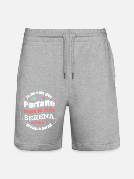 SERENA PARFAITE - PRENOM SERENA - Short de jogging bio TRAINER Stanley/Stella unisexe - gris chiné