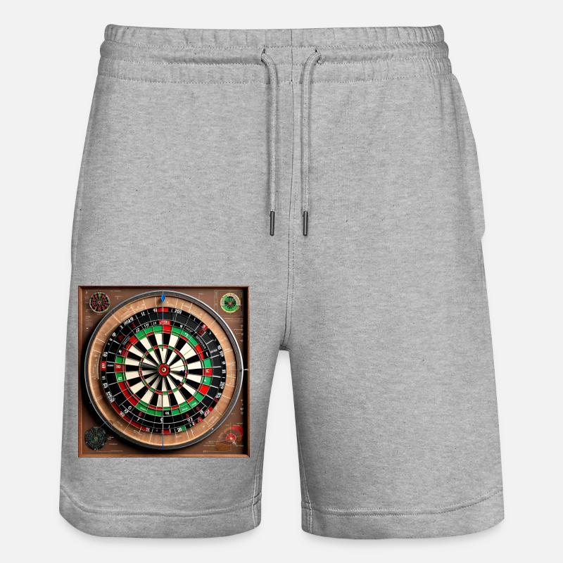 Anatomie d'un jeu de fléchettes - Short de jogging bio TRAINER Stanley/Stella unisexe - gris chiné