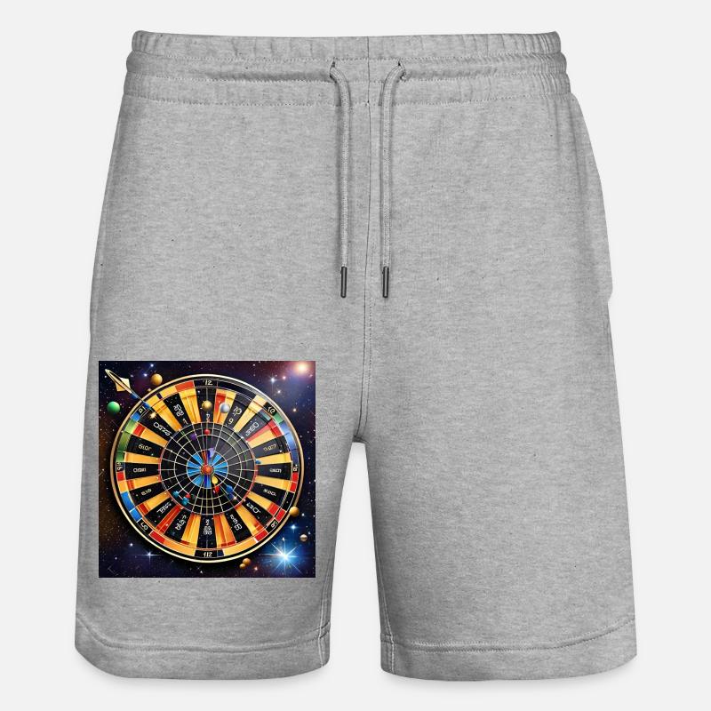 Fléchettes galactiques - Short de jogging bio TRAINER Stanley/Stella unisexe - gris chiné