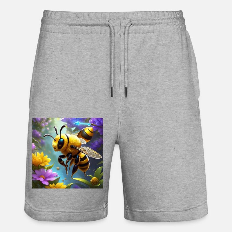 Summend vor Niedlichkeit - Stanley/Stella Unisex Bio Joggingshorts Trainer  - Grau meliert