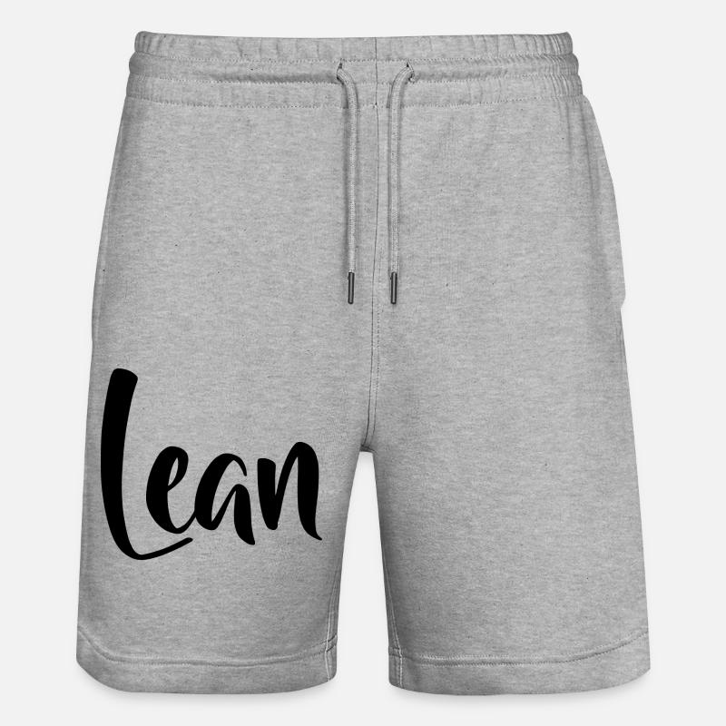 Name - Lean - Stanley/Stella Unisex Bio Joggingshorts Trainer  - Grau meliert