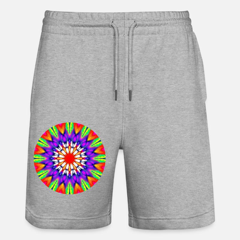Bouton Reggae - Short de jogging bio TRAINER Stanley/Stella unisexe - gris chiné