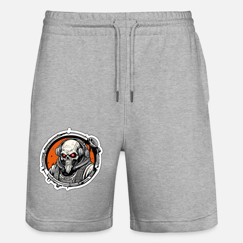 Monstre / Bête / Créature / Cauchemar / Bête - Short de jogging bio TRAINER Stanley/Stella unisexe - gris chiné
