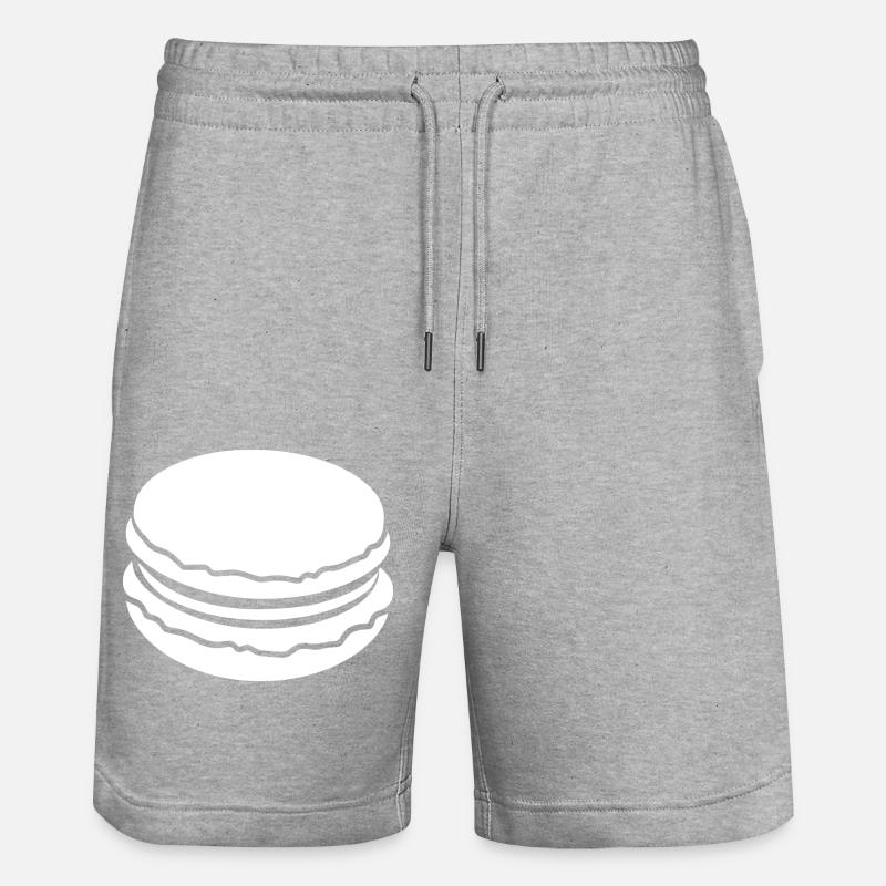 macaron - Short de jogging bio TRAINER Stanley/Stella unisexe - gris chiné