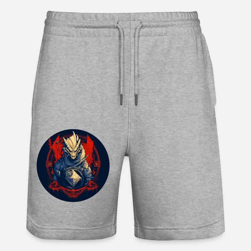 Le jeu de rôle Lizard - Short de jogging bio TRAINER Stanley/Stella unisexe - gris chiné