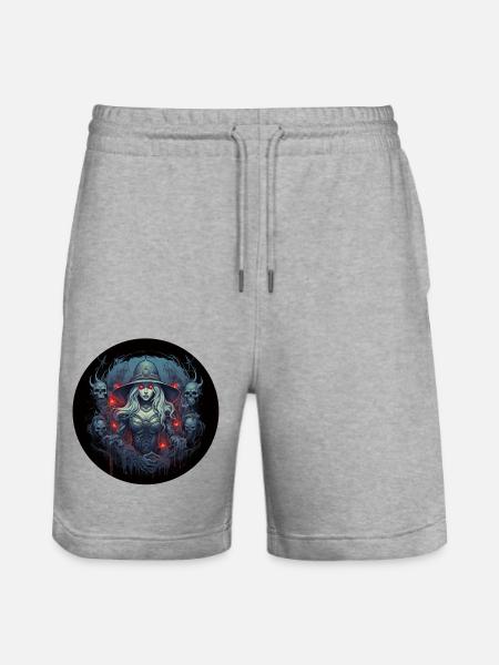 Die Totenbeschwörerin im Rollenspiel - Ekologiska joggingshorts Trainer unisex från Stanley/Stella - gråmelerad