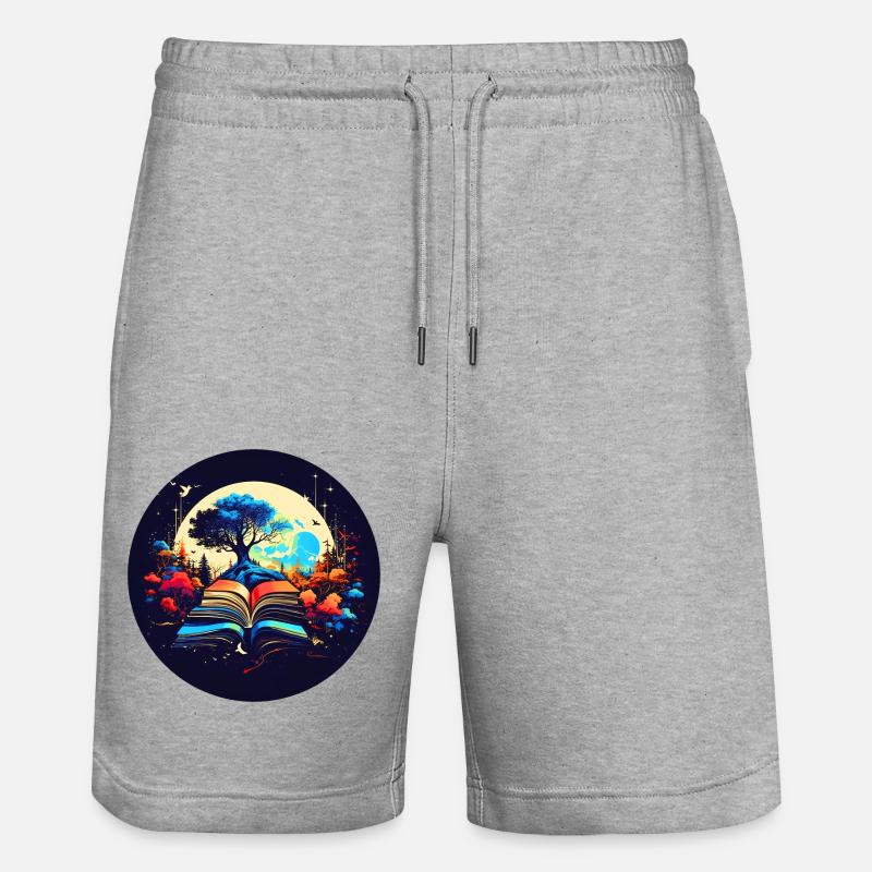 Expérience de lecture de rêve - Short de jogging bio TRAINER Stanley/Stella unisexe - gris chiné