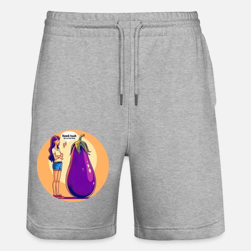 Parler de légumes - Short de jogging bio TRAINER Stanley/Stella unisexe - gris chiné