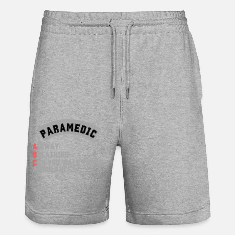 ABC Paramedic - Stanley/Stella Unisex Bio Joggingshorts Trainer  - Grau meliert