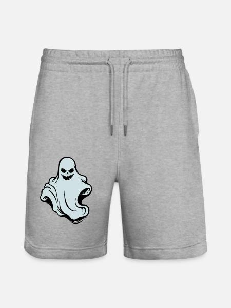 Der Geist - the ghost - Stanley/Stella Trainer Unisex Organic Jogging Shorts - heather grey