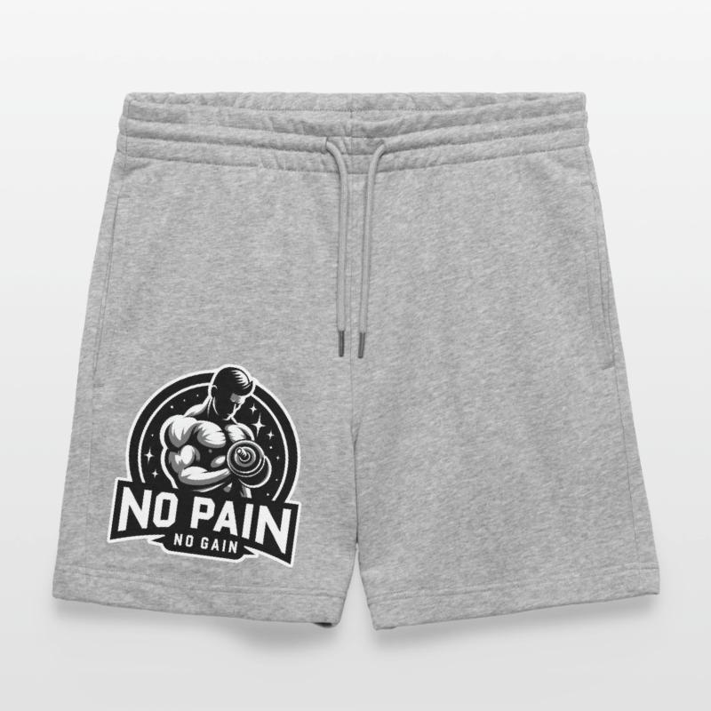 PAS DE DOULEUR - PAS DE GAİN - FORME PHYSIQUE - MOTIVATION - DEVISE Short de jogging bio TRAINER Stanley/Stella unisexe