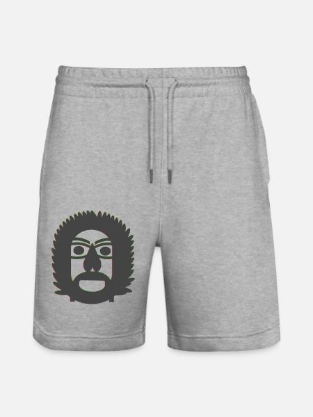 Ruppiger Mann - Stanley/Stella Unisex Bio Joggingshorts Trainer - Grau meliert