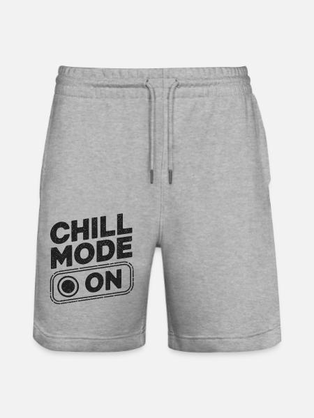 Chill Mode On Relax Relax - Stanley/Stella Trainer Unisex Organic Jogging Shorts - heather grey