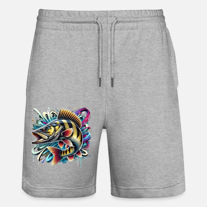 Sandre dynamique - Short de jogging bio TRAINER Stanley/Stella unisexe - gris chiné