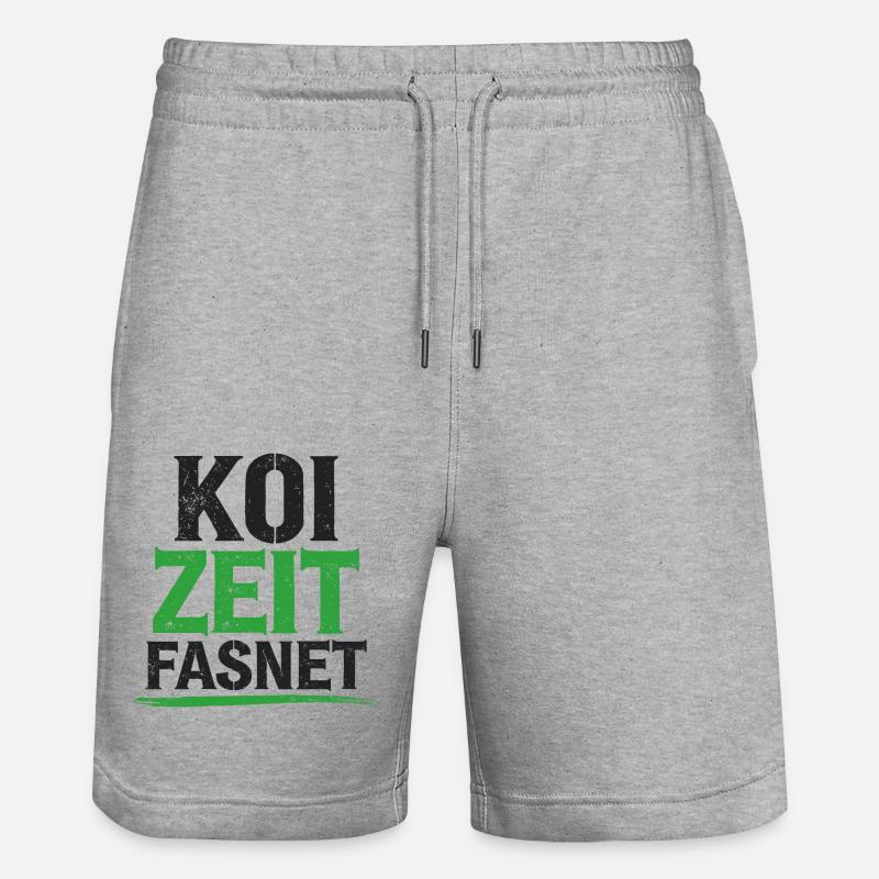 Koi Zeit Fasnet - Carnaval Carnaval - Short de jogging bio TRAINER Stanley/Stella unisexe - gris chiné