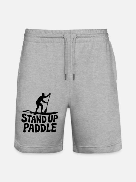 SUP Stand Up Paddle - Stanley/Stella Trainer Unisex Organic Jogging Shorts - heather grey