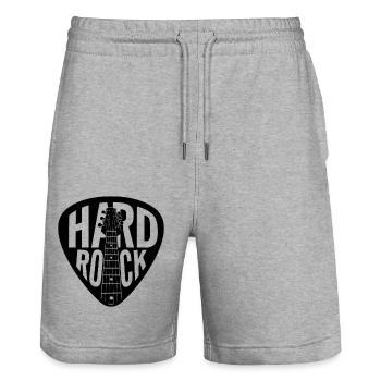 Médiator Hard Rock - Short de jogging bio TRAINER Stanley/Stella unisexe - gris chiné - Devant - Nik (191cm) & Marisol (170cm)