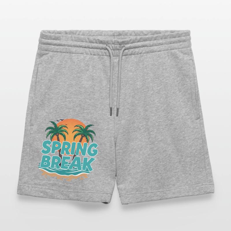 Spring Break Palm Trees Beach Stanley/Stella Trainer Unisex Organic Jogging Shorts