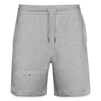 Liechtenstein T-Shirt: Kultur, Pracht - Stanley/Stella Unisex Bio Joggingshorts Trainer  - Grau meliert - Vorne - Nik (191cm) & Marisol (170cm)