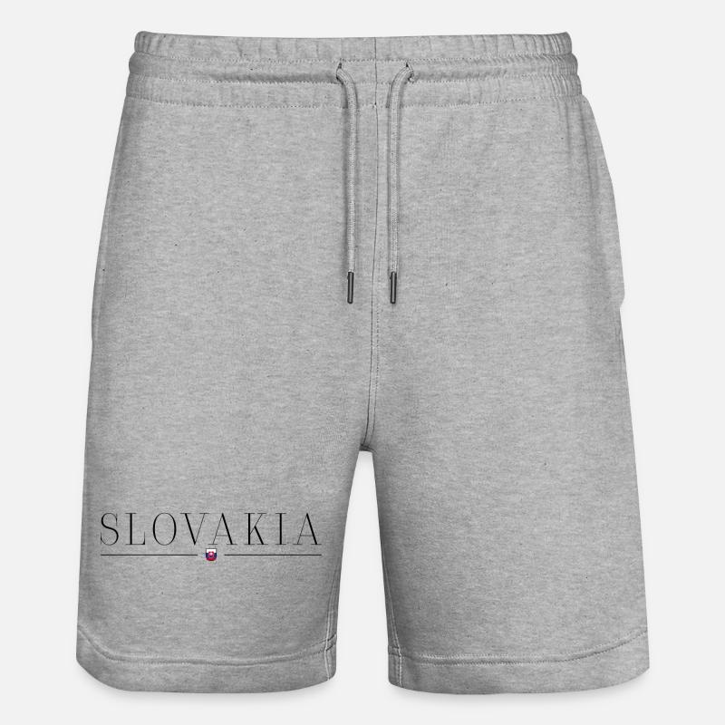 T-shirt de style slovaque - Short de jogging bio TRAINER Stanley/Stella unisexe - gris chiné