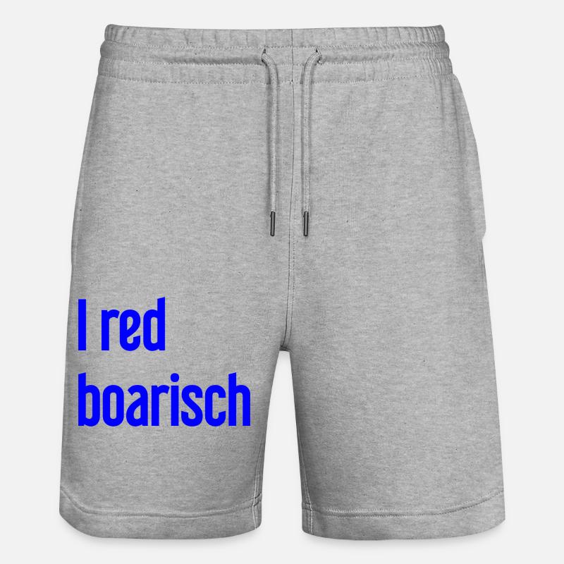 I boarisch rouge - Short de jogging bio TRAINER Stanley/Stella unisexe - gris chiné